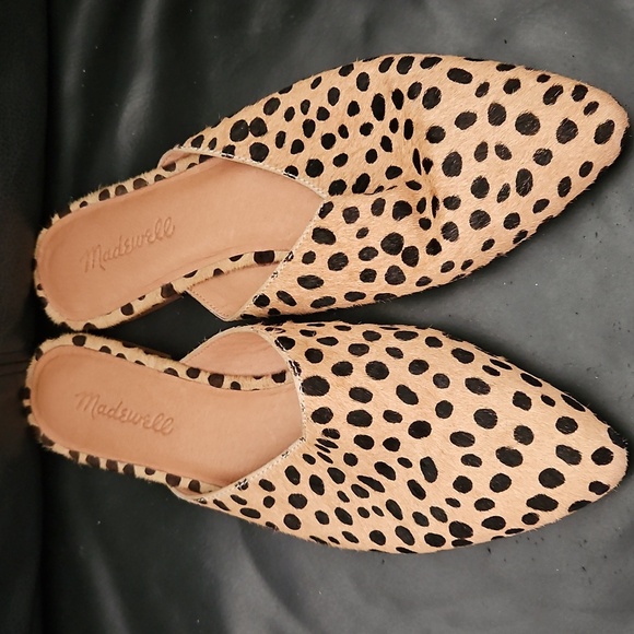 Madewell Sand Dune Spotted Multi Remi Slip On Mules Womens Size 7.5US - Picture 3 of 10